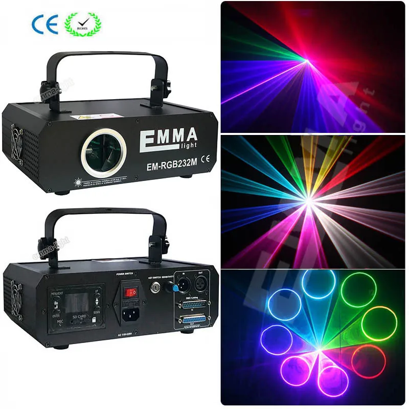 Новые RGB ILDA сценические диджейские Лазерные Лампы многоцветные 1,2 Вт анимация RGB Эмма лазерный свет, лазерный текст свет, лазерные огни