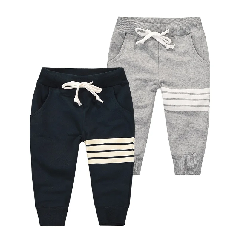 Осенне зимние повседневные штаны в Корейском стиле для маленьких мальчиков