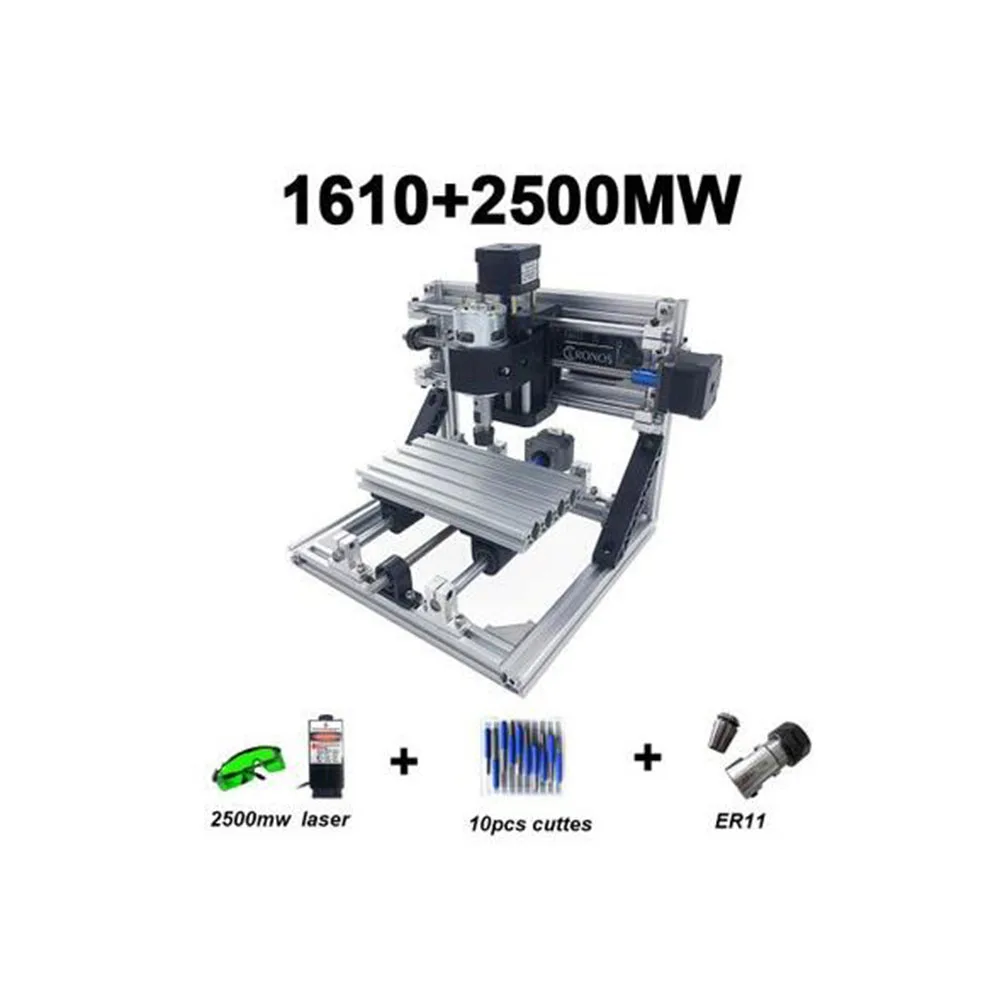 CNC1610 с ER11 DIY мини ЧПУ гравировальный станок лазерная гравировка Pcb ПВХ фрезерный