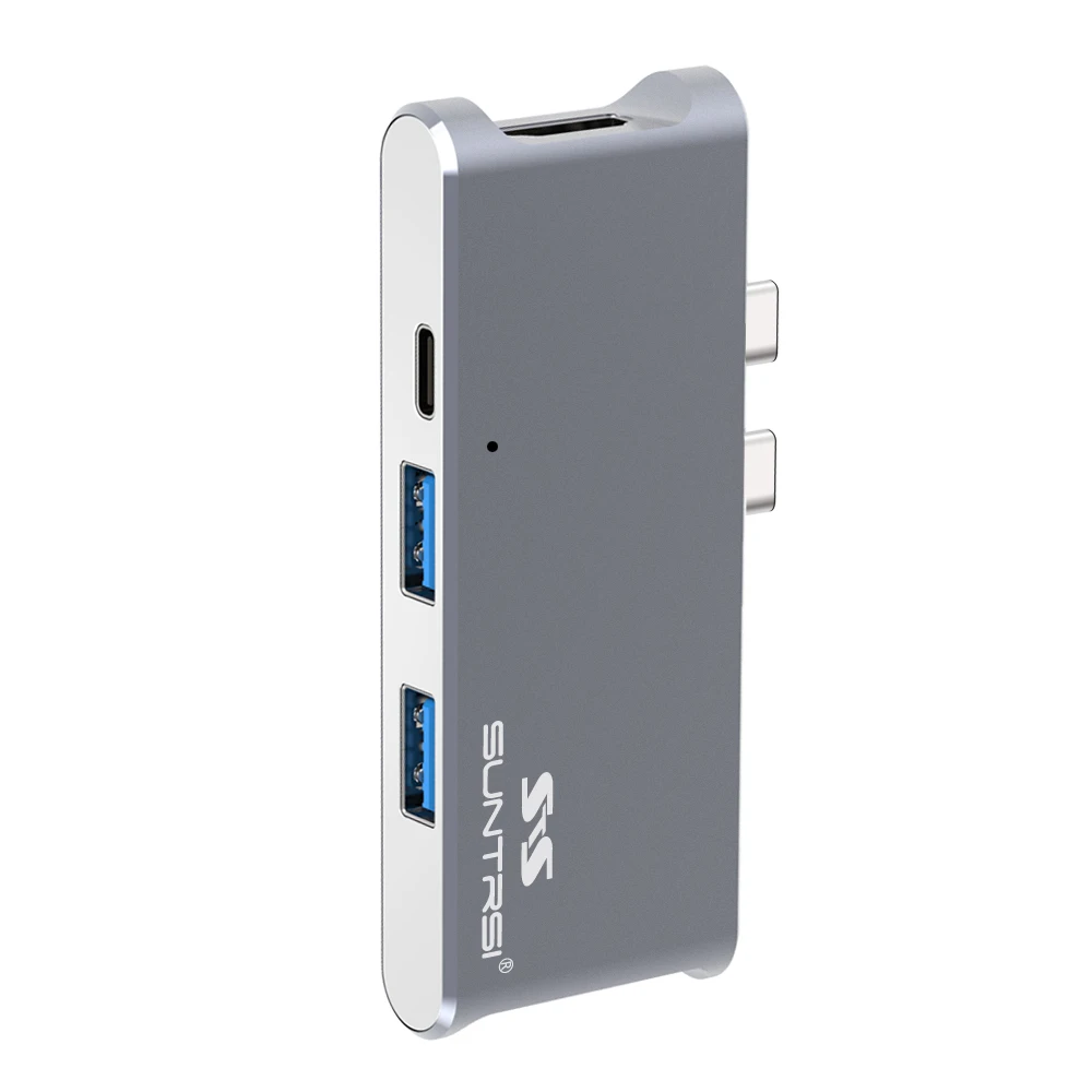 Suntrsi Лидер продаж USB 3 0 Тип C концентратор с 4 К HDMI видео Выход 7 в 1 концентратора TF /SD