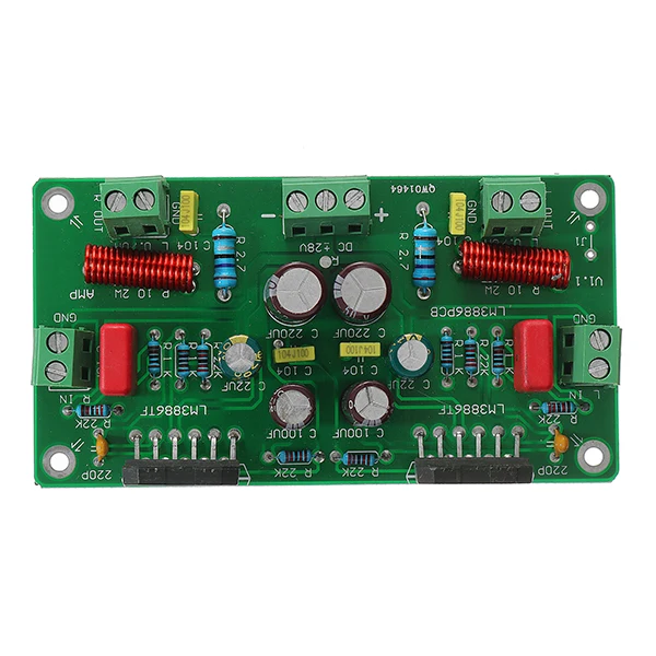 LM3886 Assembled 50W*2 HiFi TF Stereo Amplifier AMP Board 68W+68W 4ohm 38W 8ohm High quantity