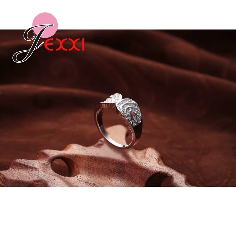 New Style Rhinestone 925 Sterling Silver Finger Rings Best Birthday Party Gifts For Friends Women Engagement Jewelry | Украшения и