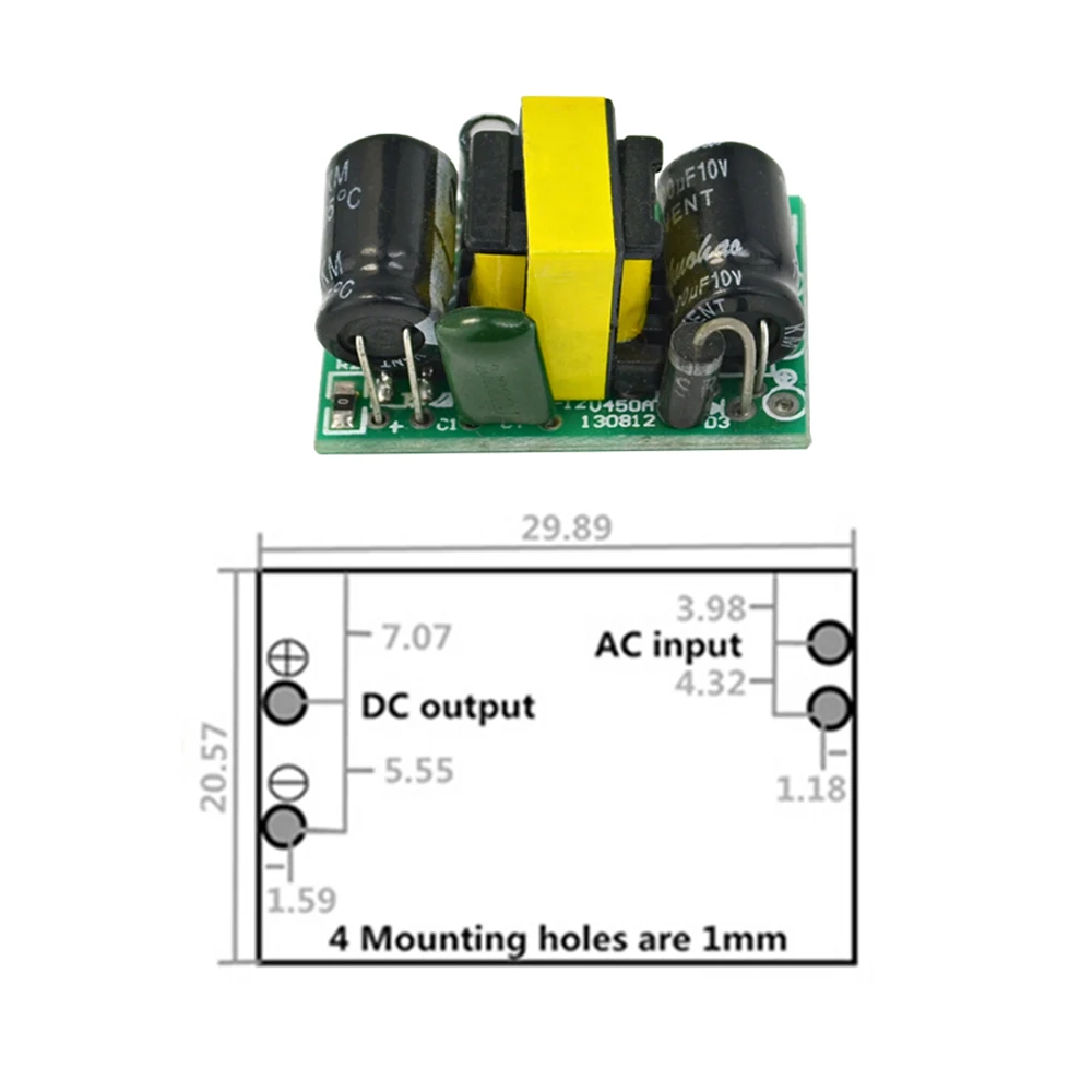 AC DC 5V 700mA 3 5 W прецизионный понижающий преобразователь 220V to трансформатор модуль
