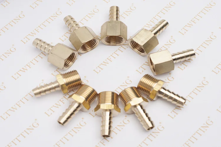 LTWFITTING Value Pack латунный фитинг 5/16 &quotHose Barb x 3/8&quot Female NPT и муфта Резьбовая |