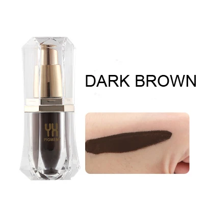 dark brown 1 шт органический микроблейдинг пигмент бровей/губ татуировки чернила для перманентного макияжа вышивка Микро Пигмент паста микроблейдинг поставка - Цвет: dark brown