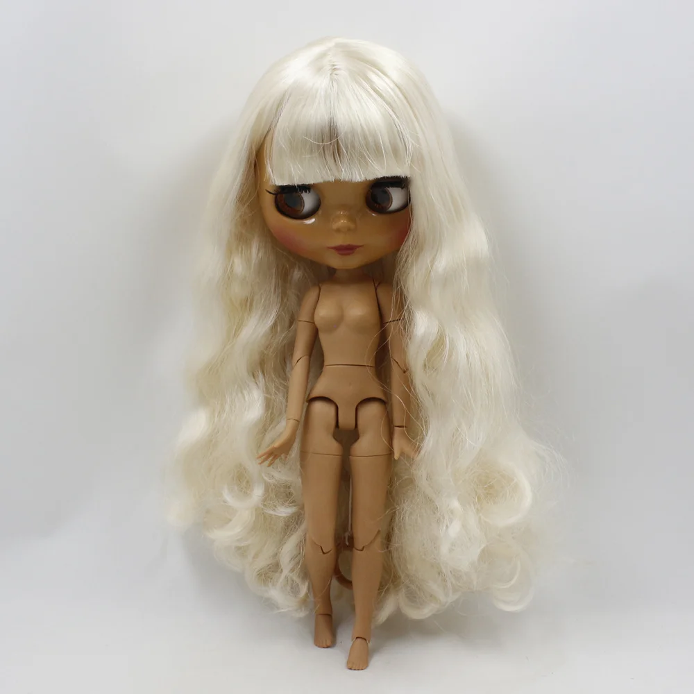 Ледяной DBS Blyth 1/6 bjd из черной кожи милые молодежные короткие кудрявые волосы