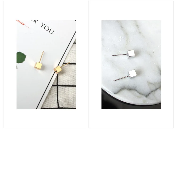 Женские серьги гвоздики геометрической формы с подвеской|brand stud earrings|fashion earringsstud