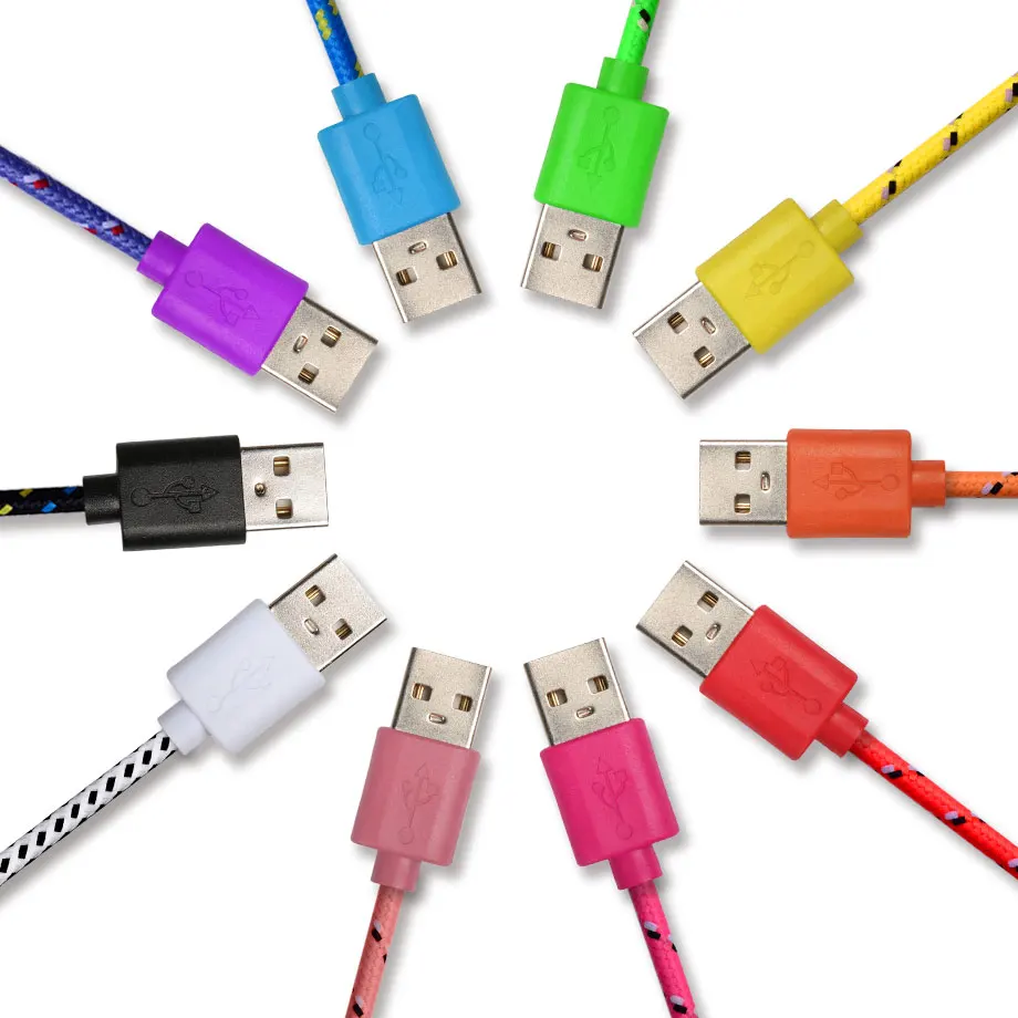 Olaudem Phone Cables USB Micro Nylon Braided Cable Android For Samsung Xiaomi Charging Data USBC288 | Мобильные телефоны и