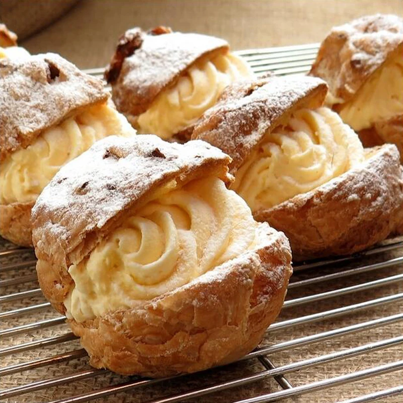 Слоеный кондитерский мешок для крема из нержавеющей стали 2 шт./лот|piping nozzles|baking