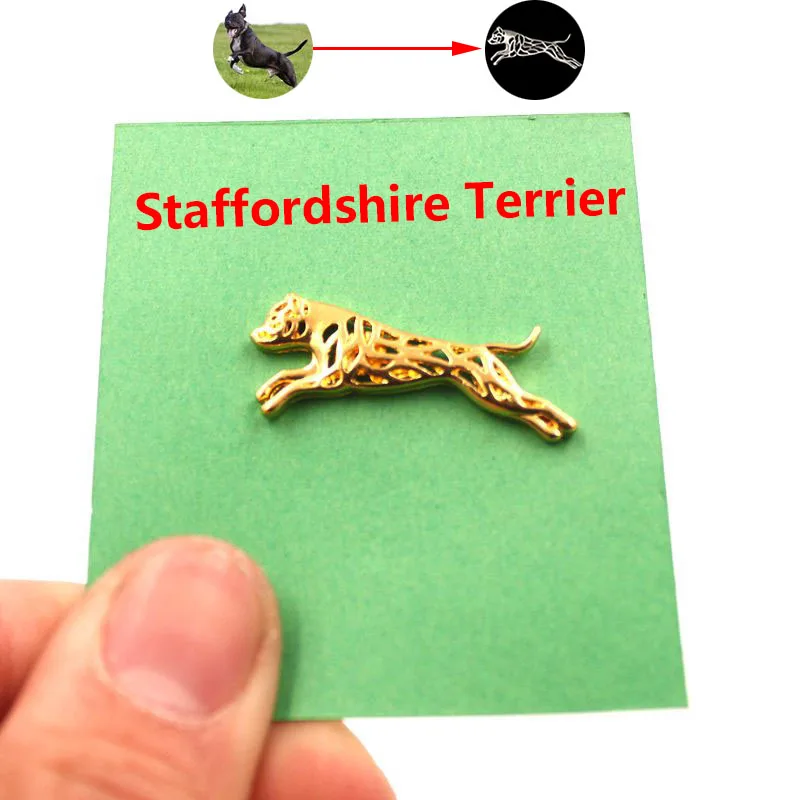 Броши и булавки Mdogm в виде собаки терьера из стаффордского милый металлический