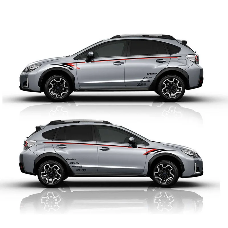 TAIYAO автомобильный стильный спортивный автомобильный стикер для Subaru XV зрение 2.0I Mark Levinson автомобильные аксессуары и наклейки авто стикер - Название цвета: Grey car