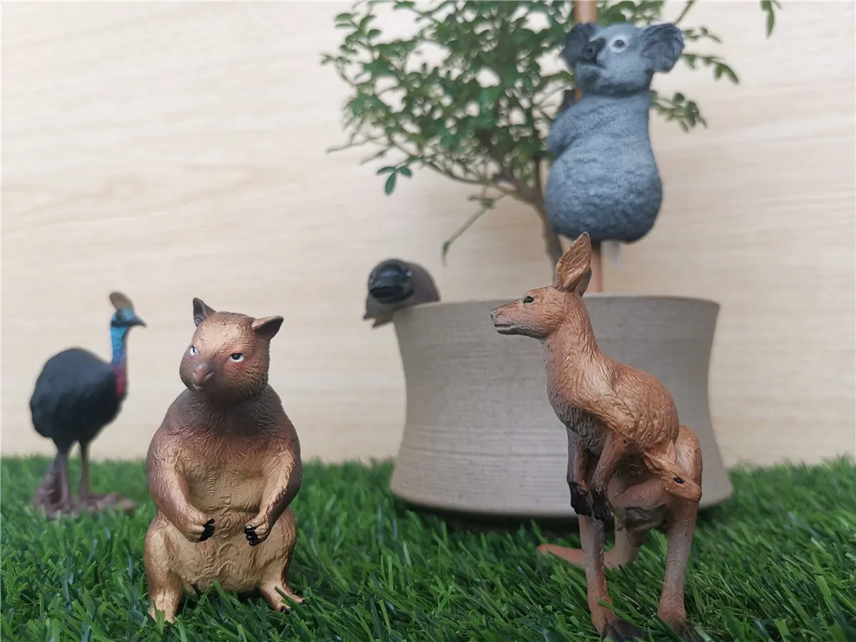 PNSO 5 шт. океанийские животные модель кенгуру коала Platypus рисунок дети мальчики игрушка Декор подарочный набор обучающая коллекция образовательный Декор