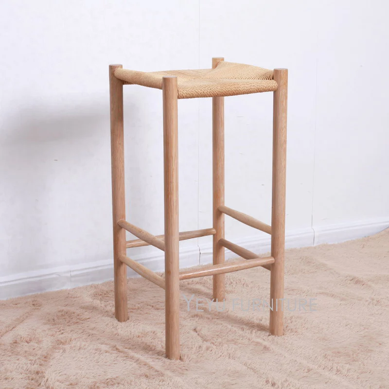 Современный дизайн твердой древесины дуба из бумажной ленты ручного плетения