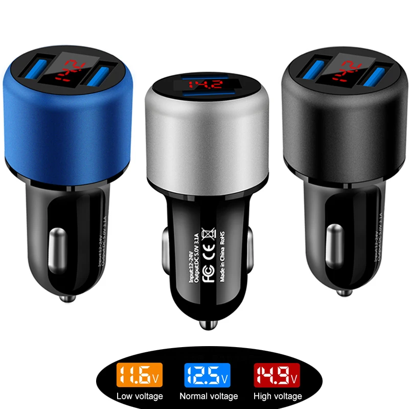 Автомобильное зарядное устройство с двумя usb портами 5 В 2019 А|Зажигалка| |