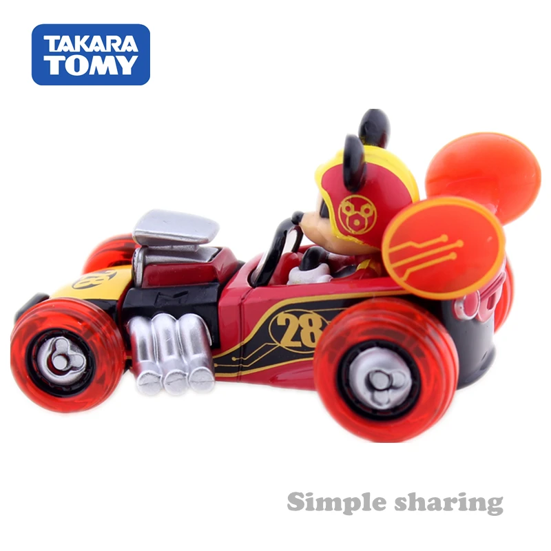 Takara Tomy Tomica Disney Микки Маус и Road Racers MRR 09 горячий стержень мотор автомобиль литая