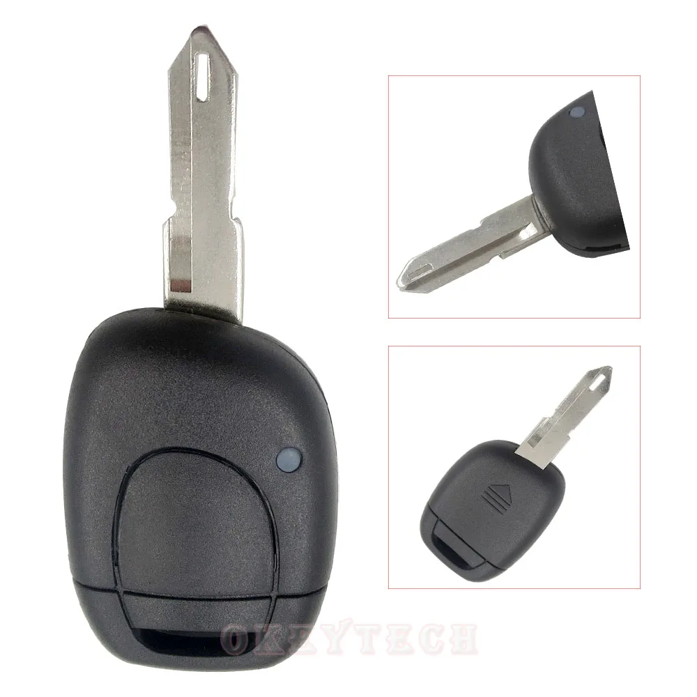 OkeyTech для Renault Key Shell 1 кнопочный чехол дистанционного ключа от машины сменный Fob NE73