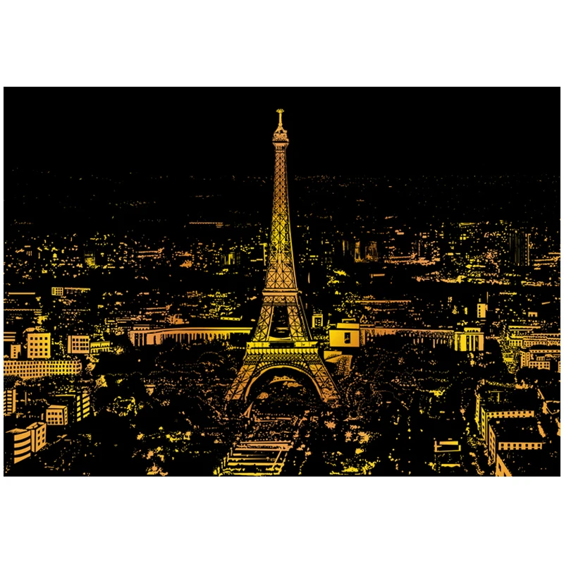 DPF красочный город панорамная серия городские ночные сцены окрашенные