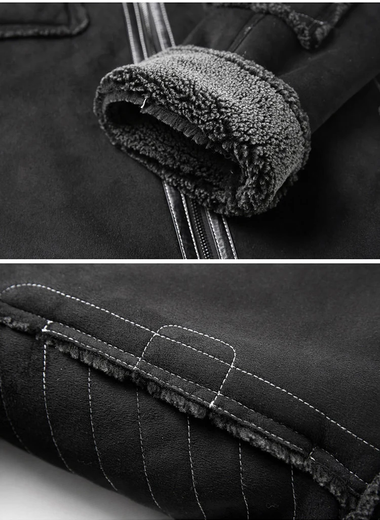 LONMMY 5XL куртка с меховым воротником мужская повседневная бархатная утепленная верхняя одежда уличная ветровка Мужское пальто зимнее Мужское пальто