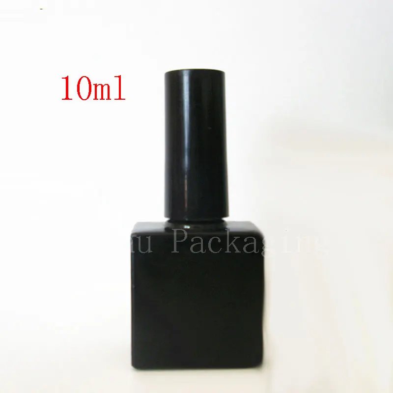 

Пустые стеклянные бутылки для черного лака для ногтей 10 мл с кисточкой, квадратная стеклянная бутылка 10 см3 для лака для ногтей, необходимые ...