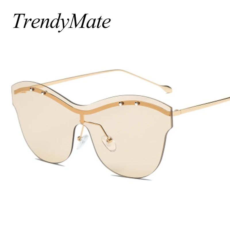 Солнцезащитные очки TrendyMate женские металлические кошачий глаз для вождения