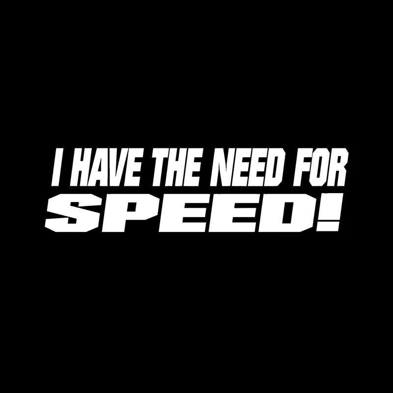 Светоотражающая наклейка QYPF 15 см х 4 1 Виниловая для мотоцикла I Have Need To Speed C15-1553 |