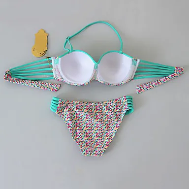 

Women's Russian Style Multi ties Push Up Bikini