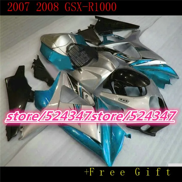 

motorcycles repsol GSX-R1000 K7 07 08 GSXR1000 K7 2007 2008 fairing body black part-Nn