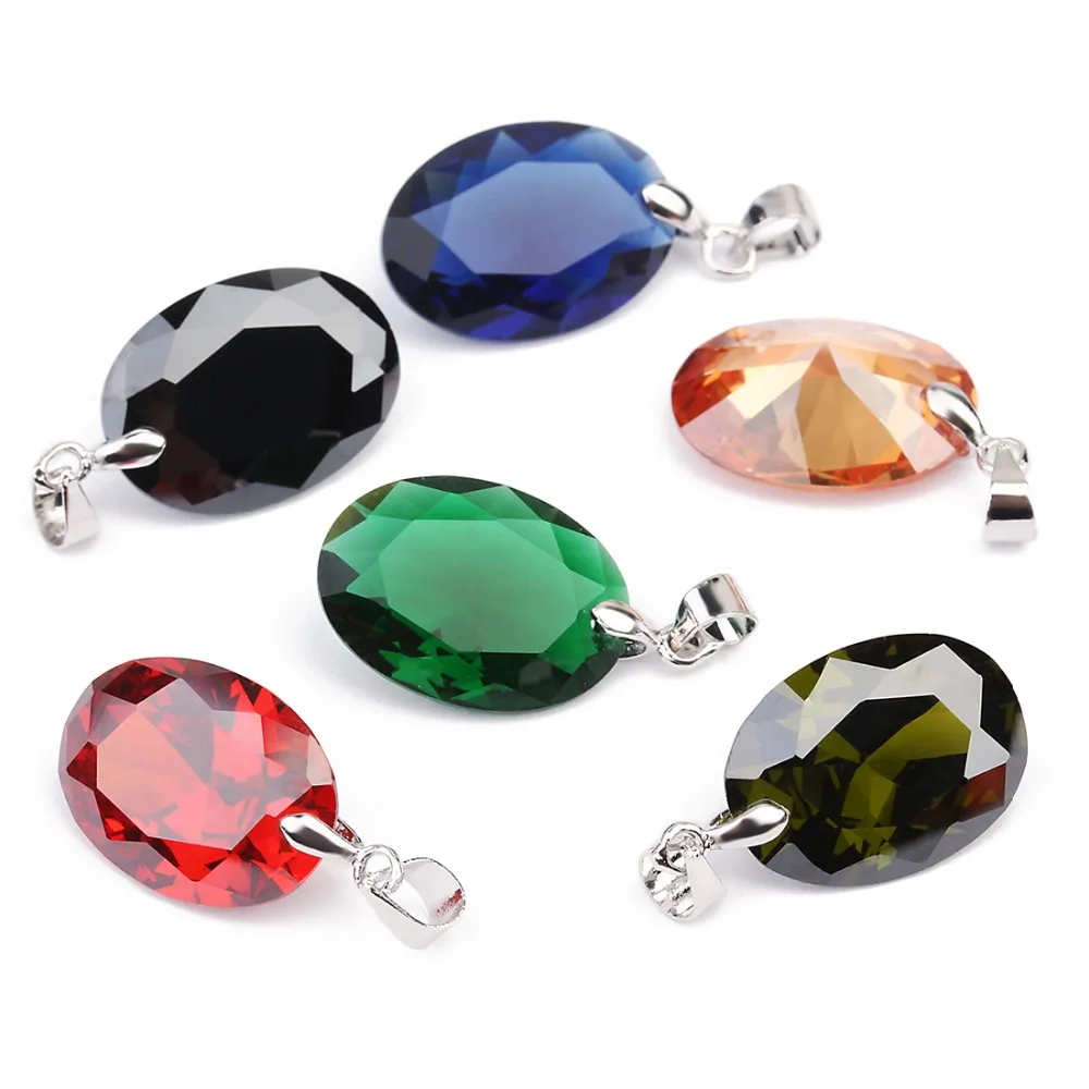 New Blue Crystal Stone Bead 2pcs/lot 10*14mm Natural Zircon Charm Handmade Pendants DIY Necklace Making Jewelry Findings | Украшения и