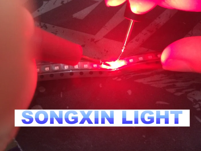 BIN 2 100 шт./лот SMD 0603 RGB Полноцветный 0805 красный/зеленый/синий общий анод