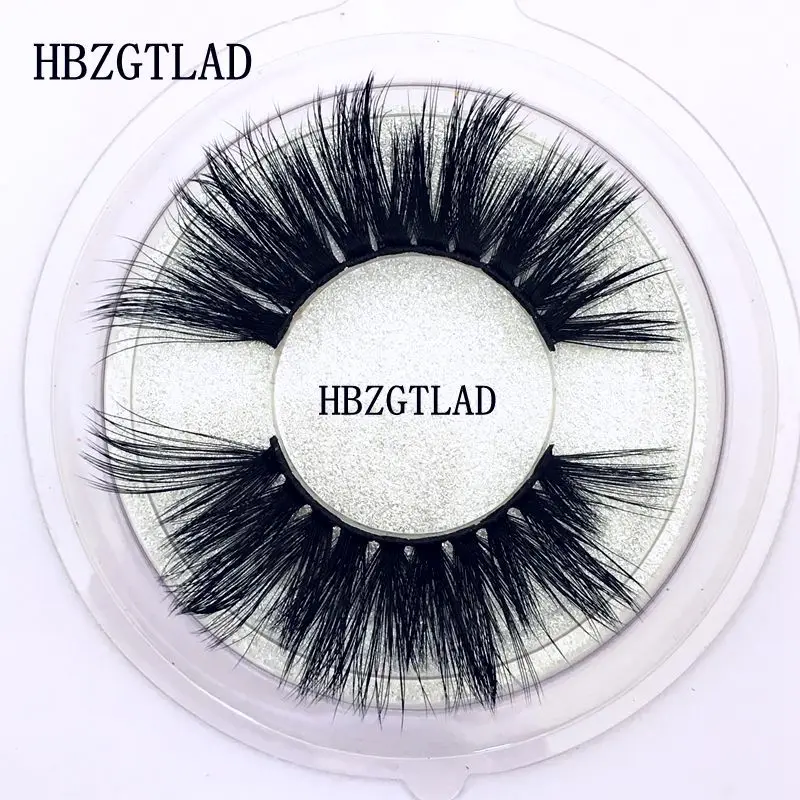 HBZGTLAD, 25 мм, длинные 3D норковые ресницы, удлиненная длина, норковые ресницы, большие драматические норковые ресницы,, ручная работа, искусственные ресницы