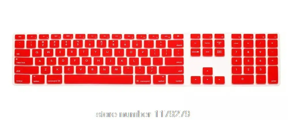 Для Apple Imac G6 Desktop Проводная клавиатура для ПК Us Version с номером Zone Long Keyboard Cover Film Skin