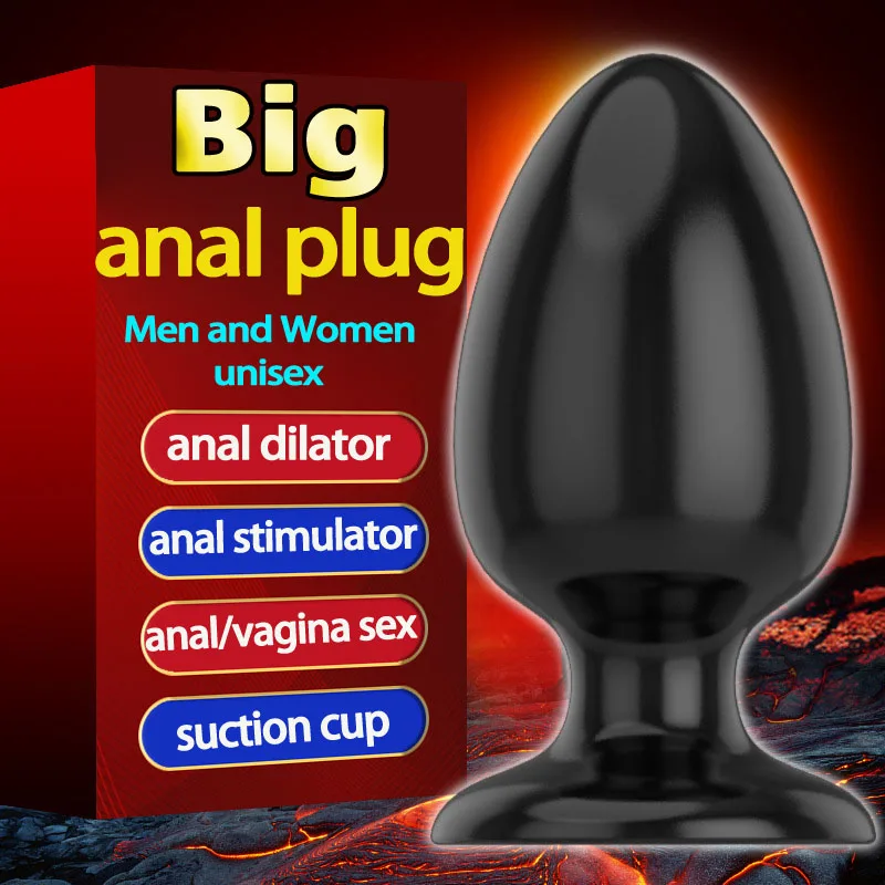 Men And Women Anal Dilator Big Butt Plug Large Suction Cup Plugs Adult Unisex Sex Toys For Woman Balls | Красота и здоровье