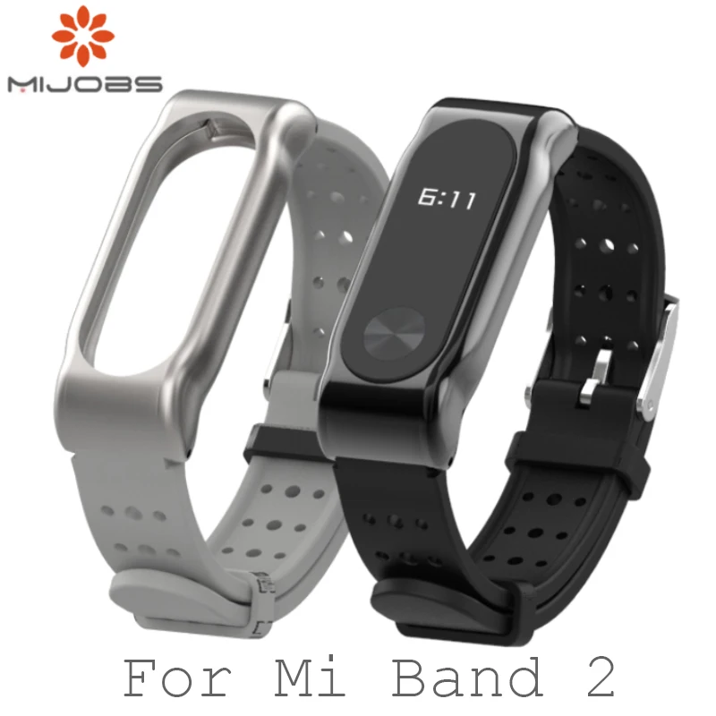 Спортивный ремешок для Xiaomi Mi Band 2 металлический сменный Браслет band аксессуары