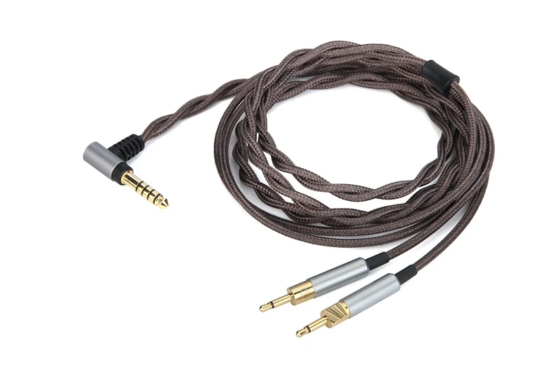 Earmax 4,4 мм кабель для наушников HIFI аудио Aux кабель OCC серебряное покрытие сбалансированный кабель обновления для Sennheiser HD700