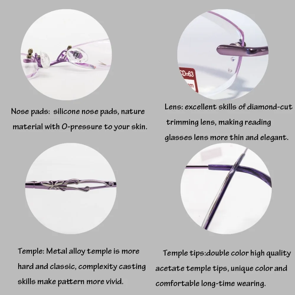 2017 new designed golden Trimming diamond cut stainless steel metal gafas high quality women reading glasses men | Аксессуары для