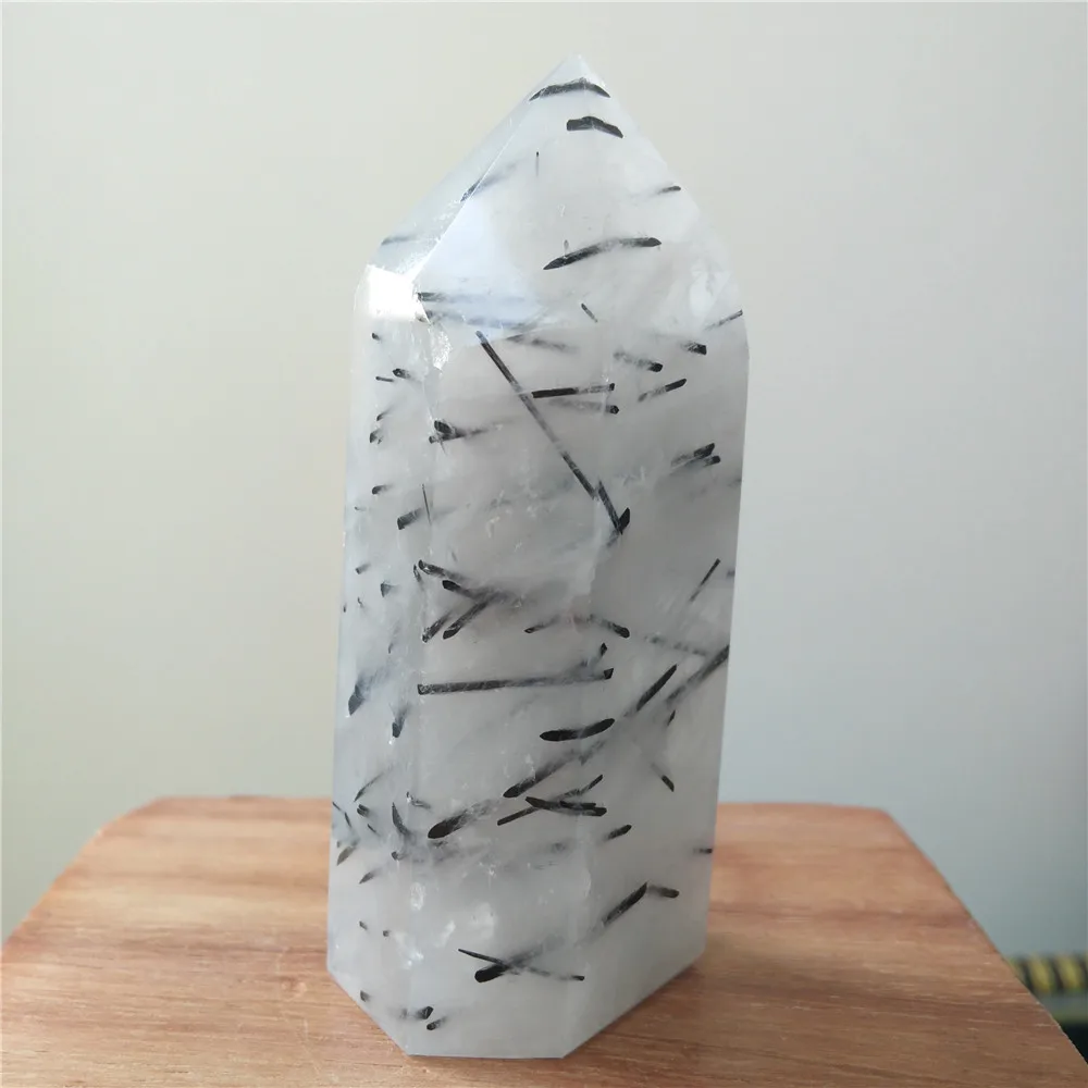 148 г обелиск черный кварц Кристалл точка кристалл кварца палочка турмалин