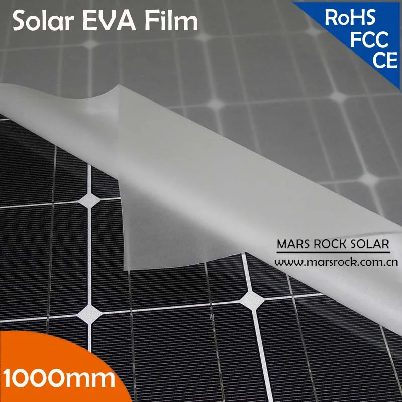 

100meters 1000mm Width 0.5mm Thickness Solar EVA Film for Encapsulating Solar Panel Modules---Under promotion!!!!