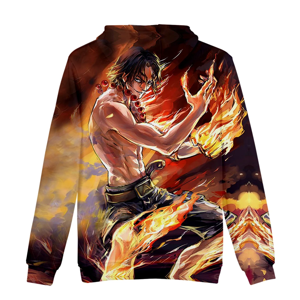 2019 ONE PIece ASL Man 3D толстовки Harajuku с принтом Мужские Зимние капюшоном для