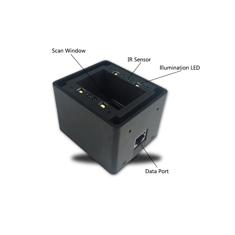 Горячее предложение новый дизайн USB 2D стационарный сканер штрих кода для киоска