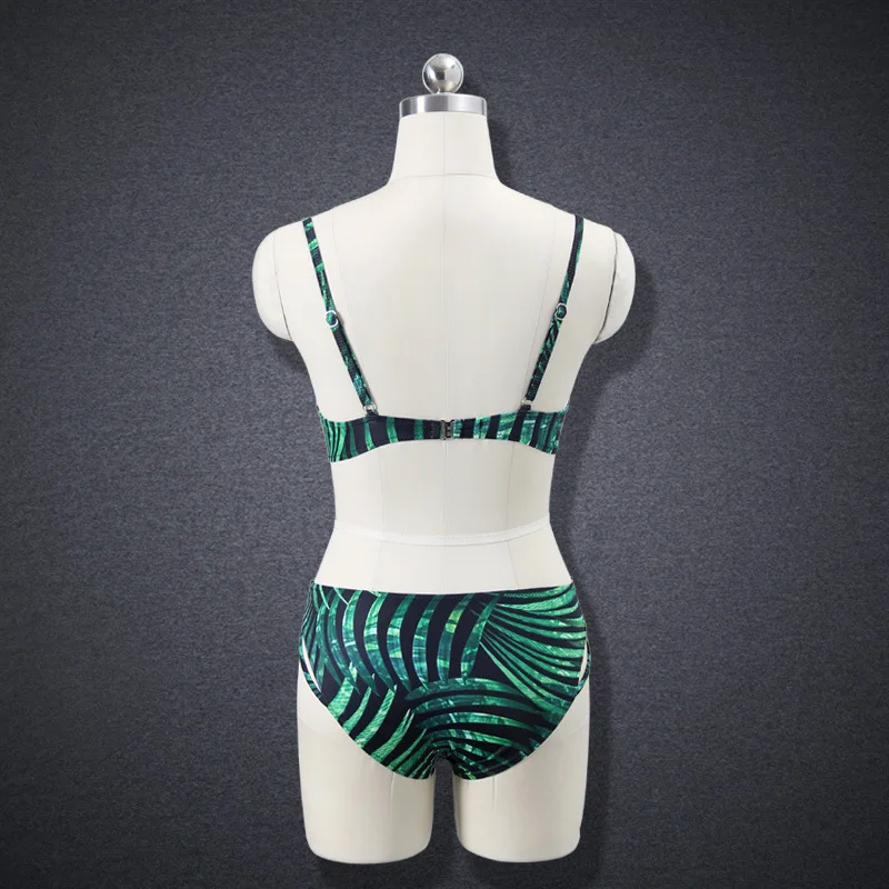 Женский купальник с чашками пуш ап и принтом заниженной талией|suit up|suit suitsuit women |