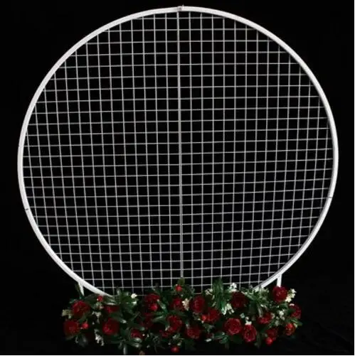 Diameter 1.5M Свадебный реквизит круглый экран Tieyi сетка экран Свадебная сцена макет фотографический фон реквизит - Цвет: Diameter 1.5M