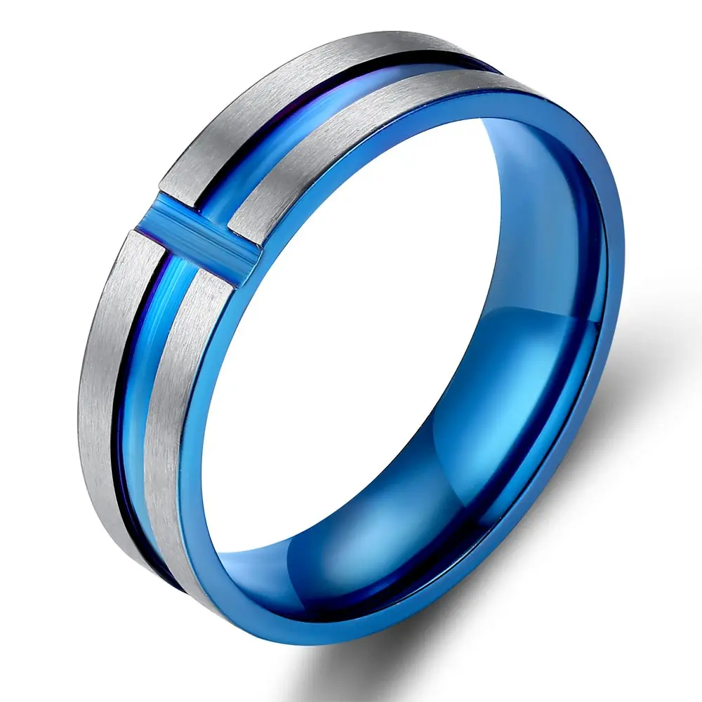 Silver Ring silver 925 Fashion jewelry gift for woman blue Retro ENRCFMXY | Украшения и аксессуары