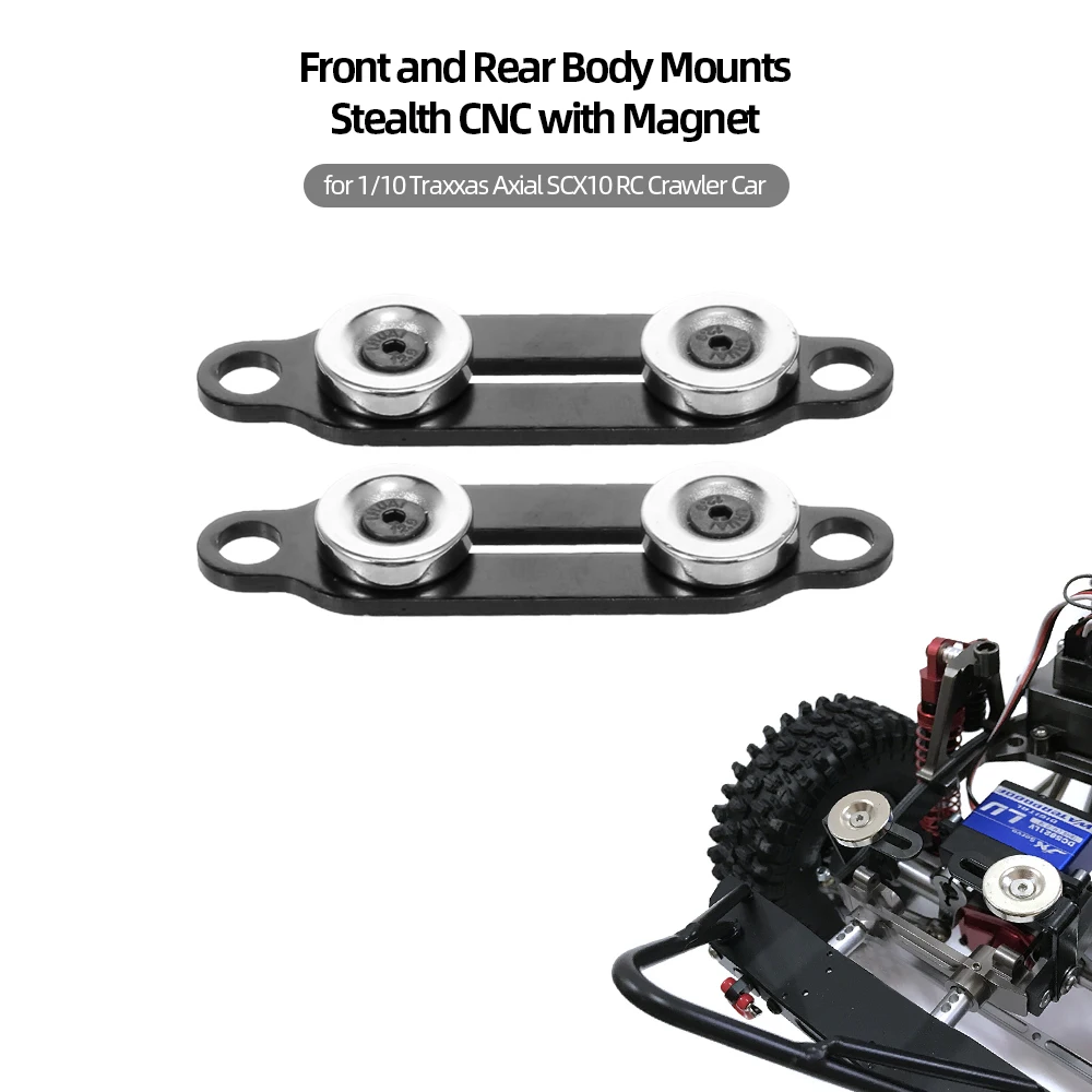 Передние и задние крепления для кузова автомобиля 1:10 RC Stealth CNC с магнитом 1/10 Traxxas