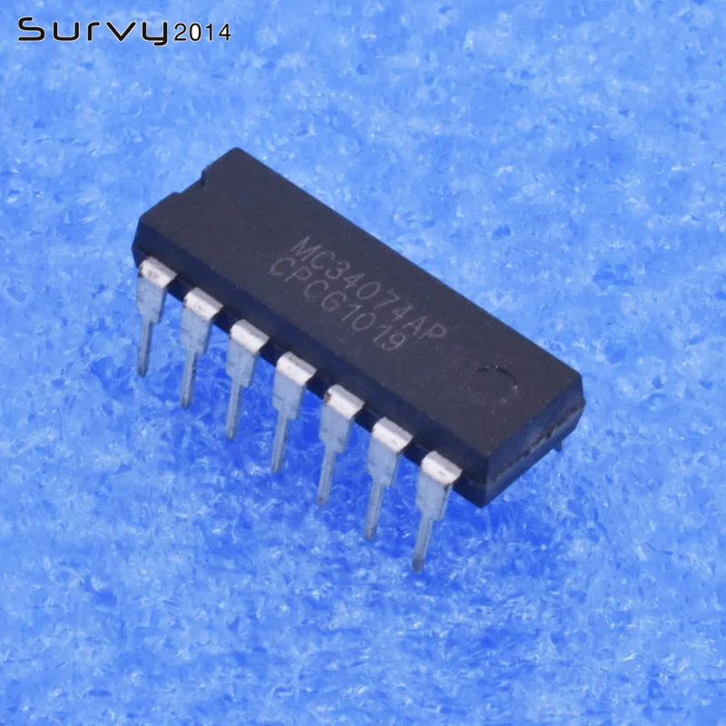 5/10 шт MC34074AP DIP MC34074 MC34074A Инкапсуляция 14PIN IC новый США | Электронные компоненты и