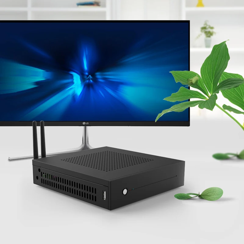 2018 Intel Celeron T4 J1900 Мини ПК Barebone Настольный тонкий клиент макро компьютер Бесплатная