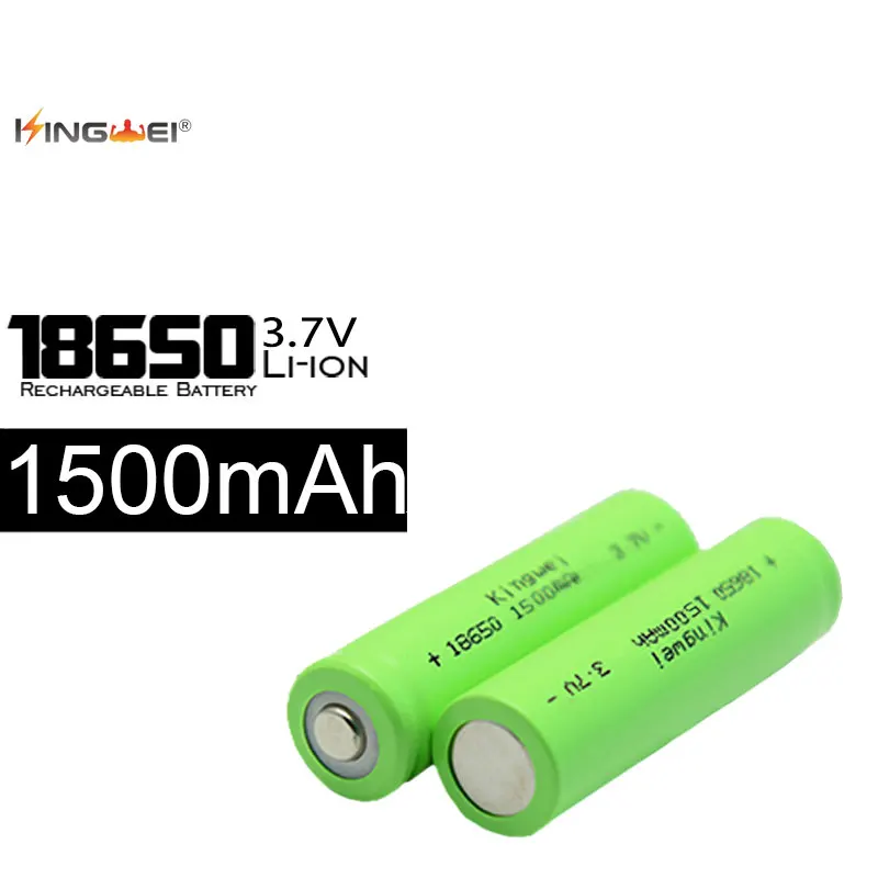 

Kingwei 10pcs/lot 1500mAh Rechargeable Bateria 3.7V Lithium Battery for Headlight Laser Pen Toy e-Cigarette e-Book