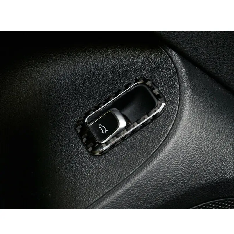 FOR AUDI Q5 CARBON FIBER CAR TRUNK SWITCH BUTTON FRAME TRIM STICKER | Автомобили и мотоциклы