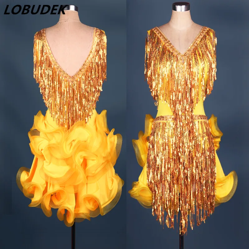 Цветочный сексуальный костюм с открытой спиной блестящие кисточки цельное