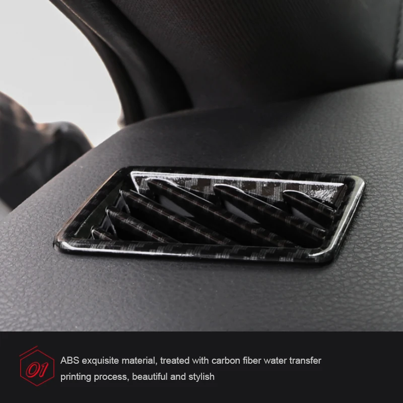 2 шт ABS приборной панели кондиционера выход декоративные блёстки рамка Крышка для