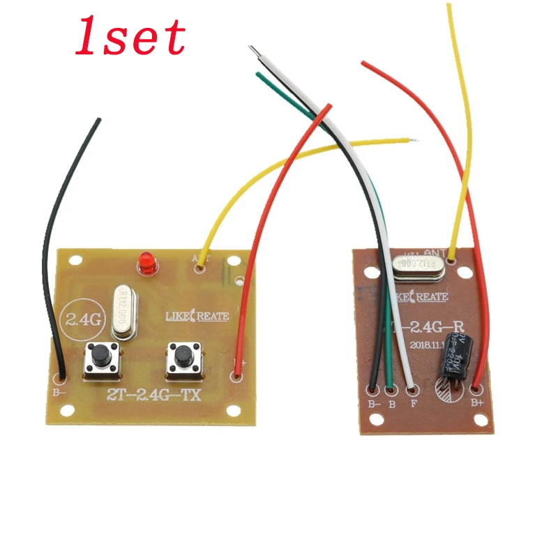 Пульт дистанционного управления 2 4G 2CH + приемник PCB Plate для радиоуправляемого